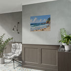 Coastal Seascape Poster - Rolled Beach Print, Ocean Waves Wall Art