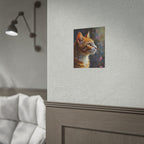 Orange tabby Cat  Oil Brushstroke Rolled Poster