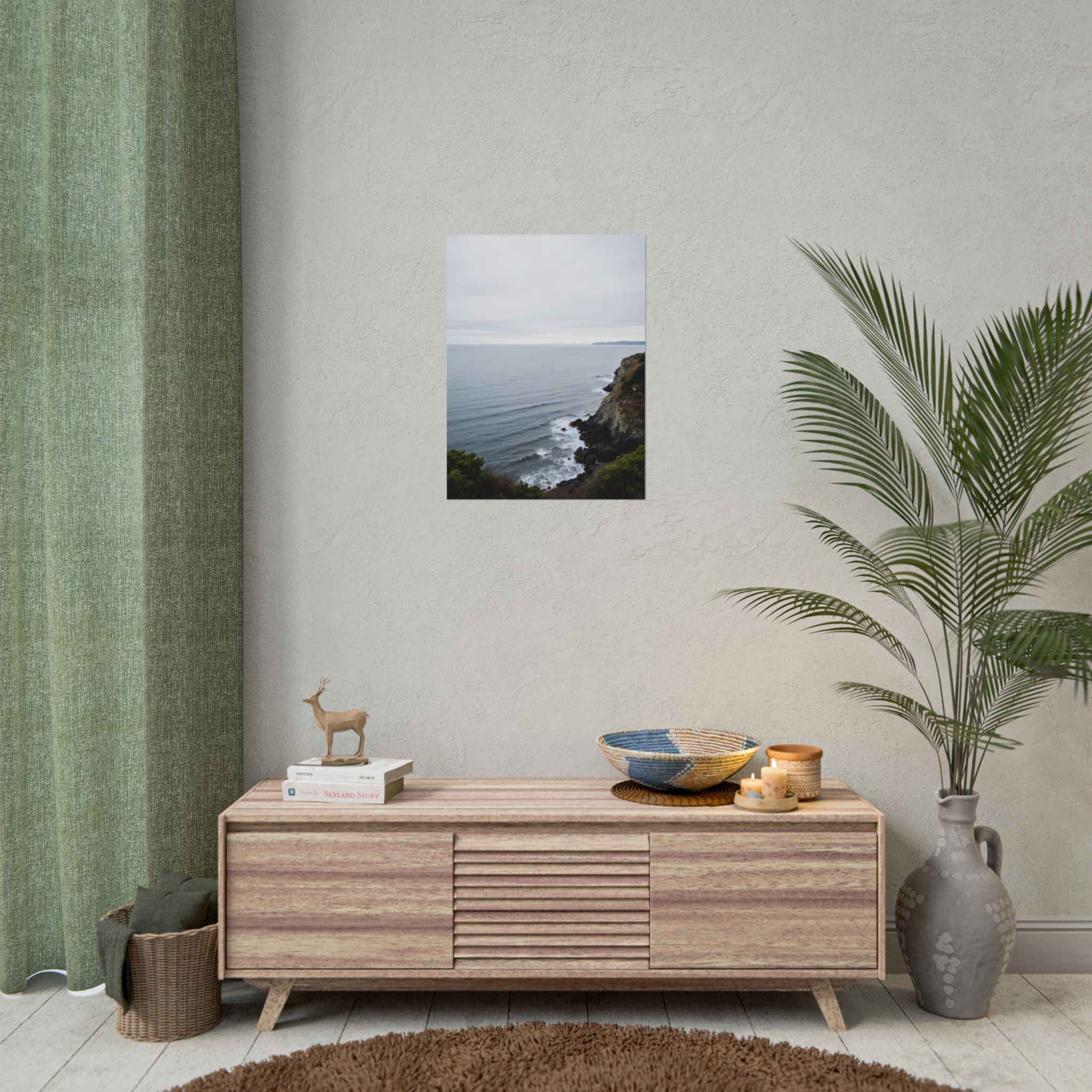 Muurposter met zonsopgang boven de oceaan - Poster 