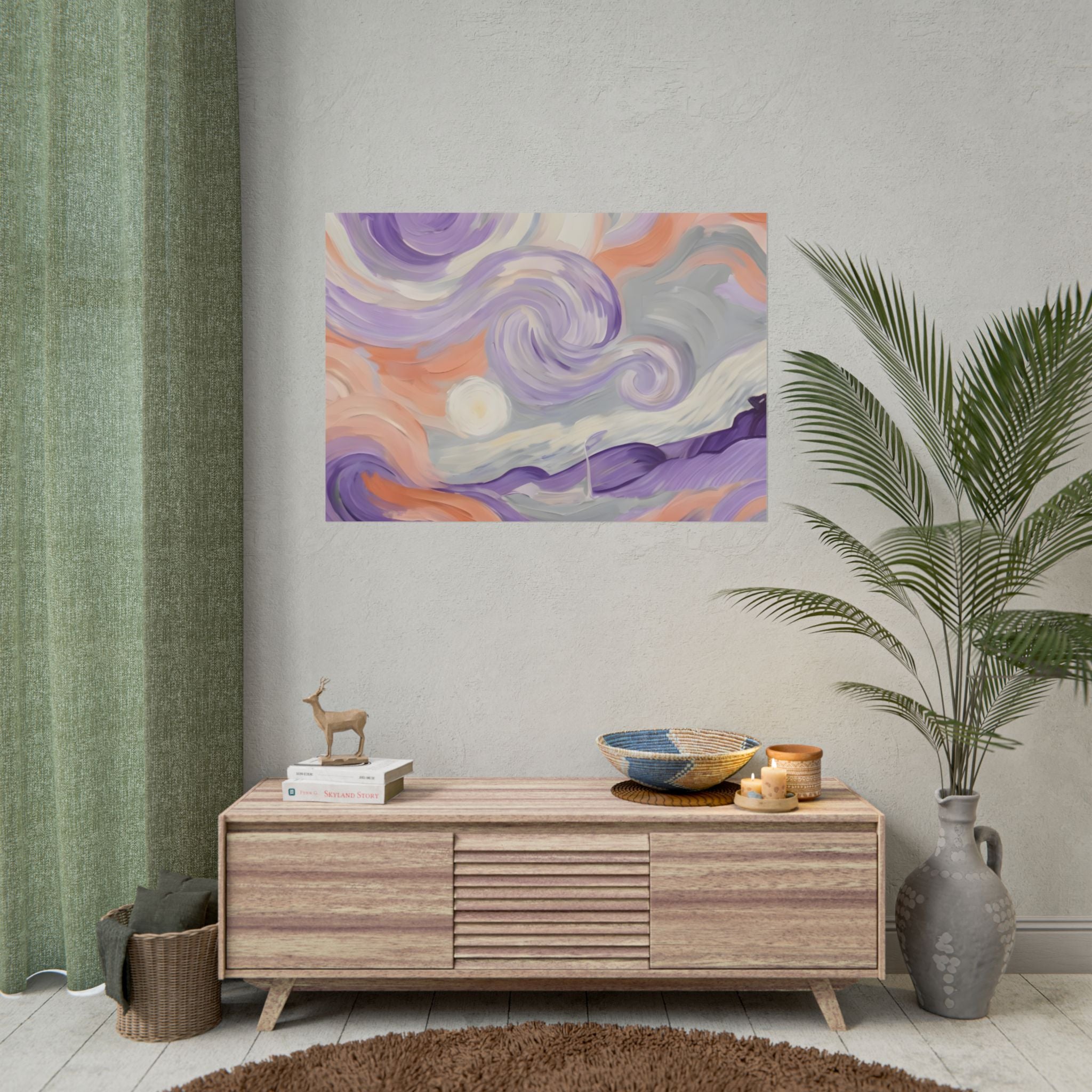 Swirling Pastel Sky Poster