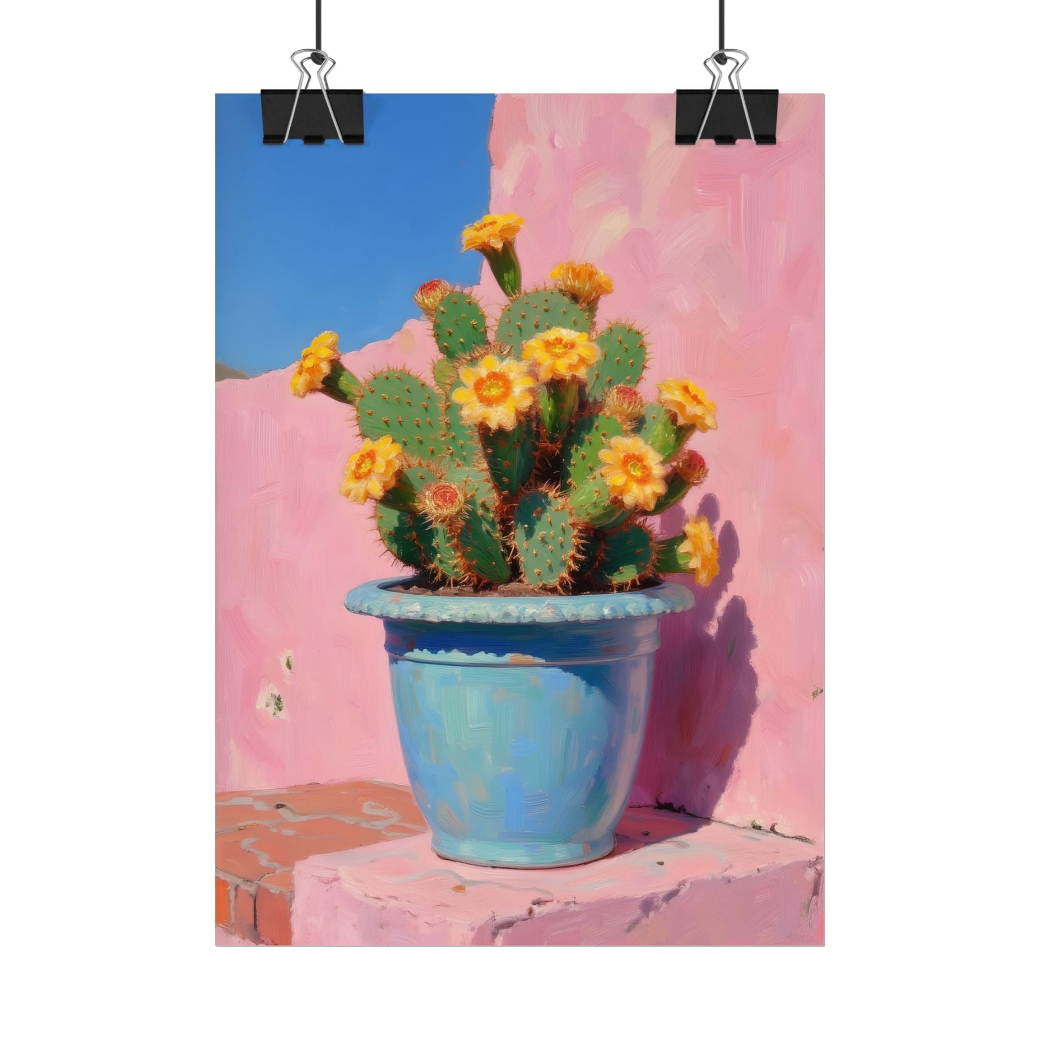 Cactus Pink Wall Art -  Poster