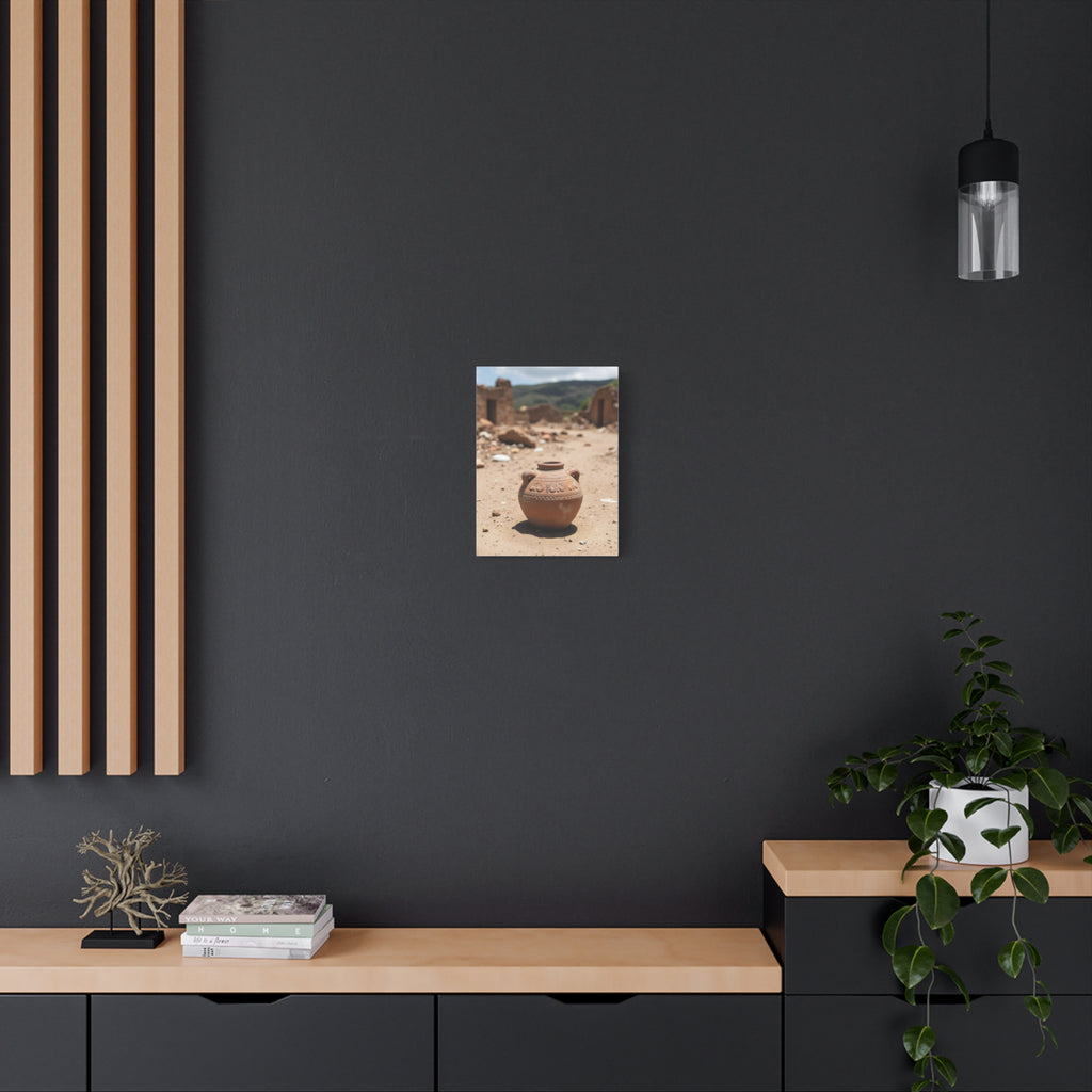 Rustic Terracotta Pot Photo Canvas
