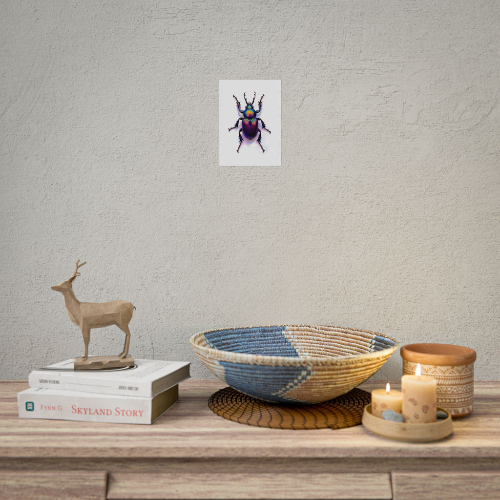 Iriserende kever muurdecoratie – poster 