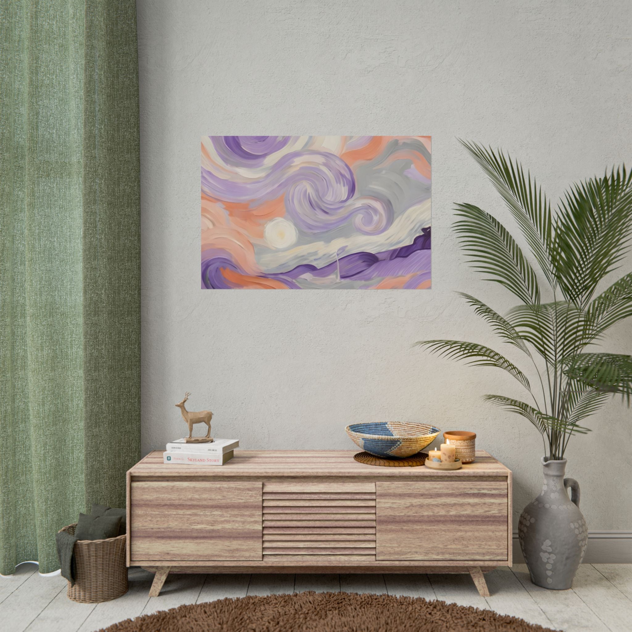 Swirling Pastel Sky Poster