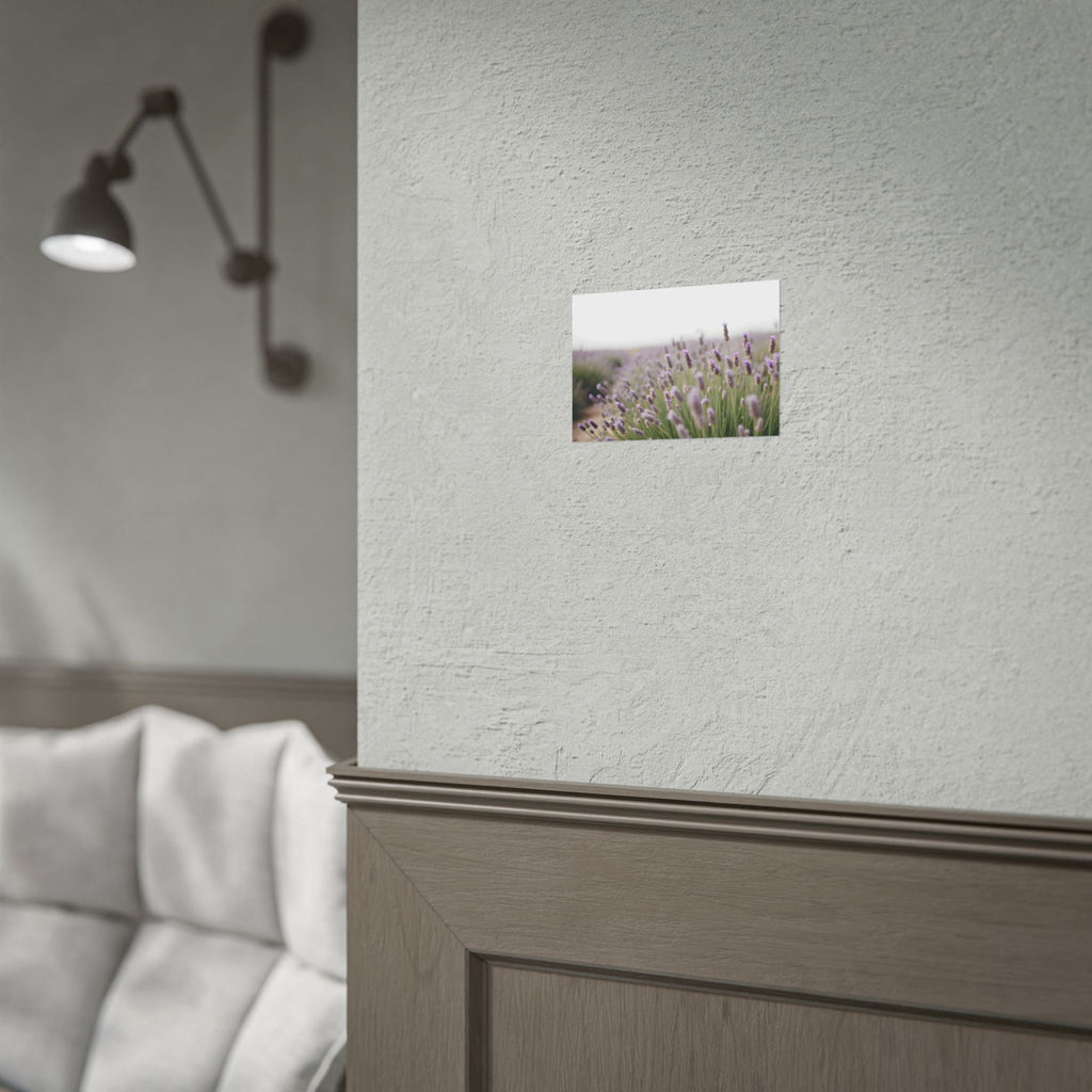 Muurdecoratie met lavendelveld – Poster 
