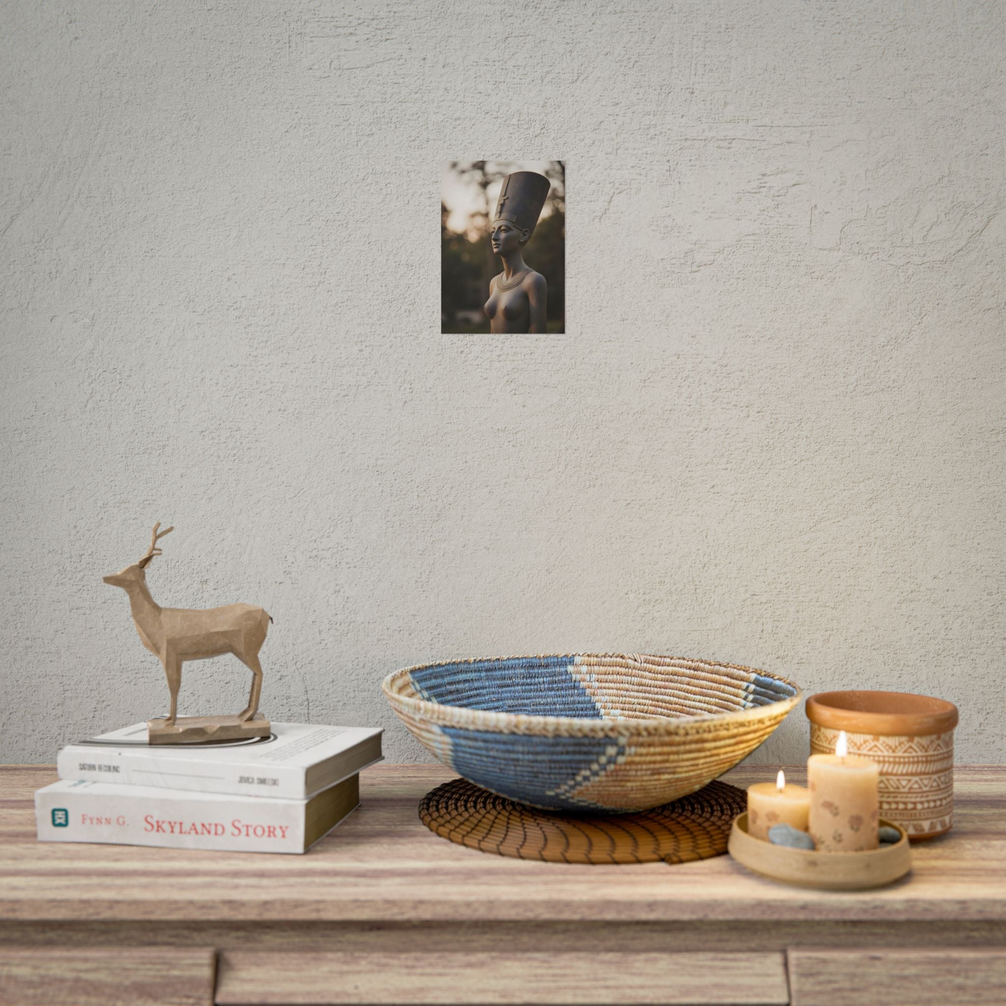 Nefertiti Bronze Statue Wall Art - Egyptian Sculpture Photography - Queen of Egypt - Poster