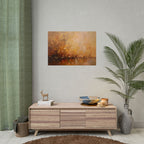 Abstraktes Wandbild „Goldene Wiese“ – Poster 