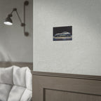 Sports Car Poster - Silver GT Automotive Art Print (Rolled Poster)