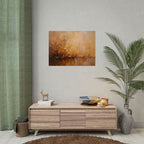 Abstraktes Wandbild „Goldene Wiese“ – Poster 