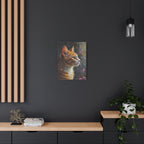 Orange Tabby Cat Portrait Canvas - Stretched Matte Wall Art