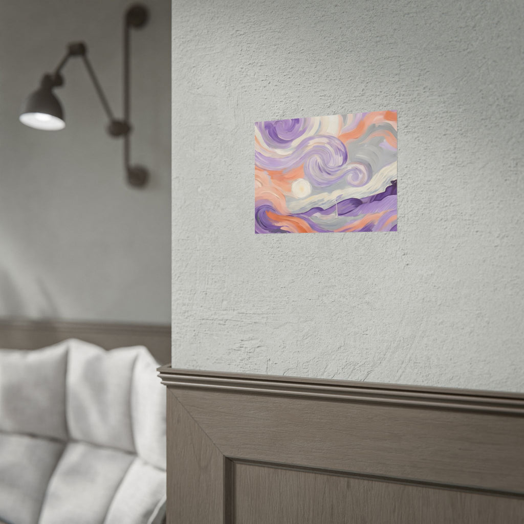 Swirling Pastel Sky Poster
