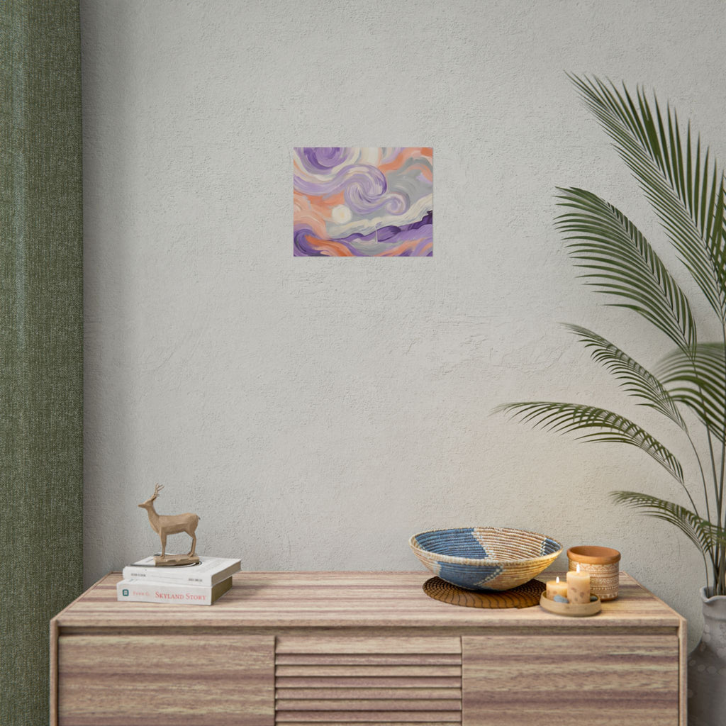 Swirling Pastel Sky Poster
