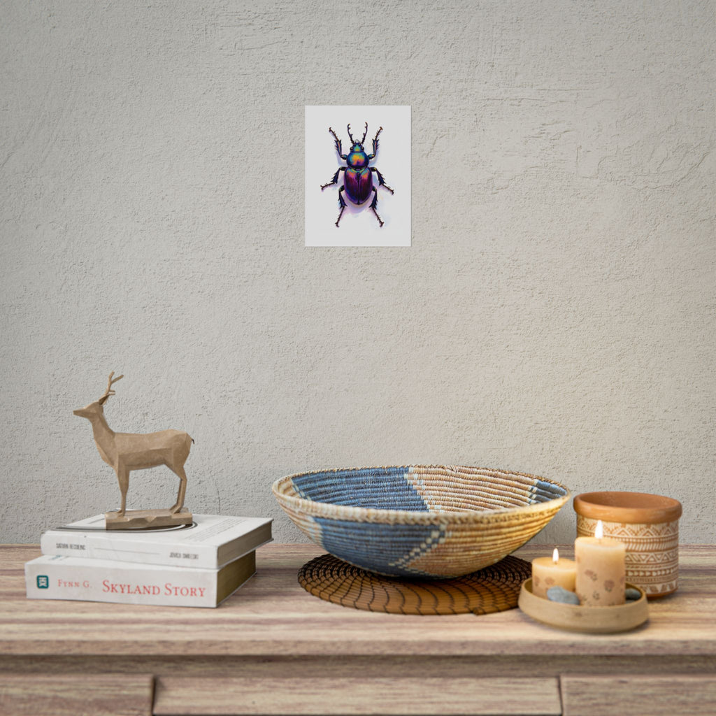 Iriserende kever muurdecoratie – poster 