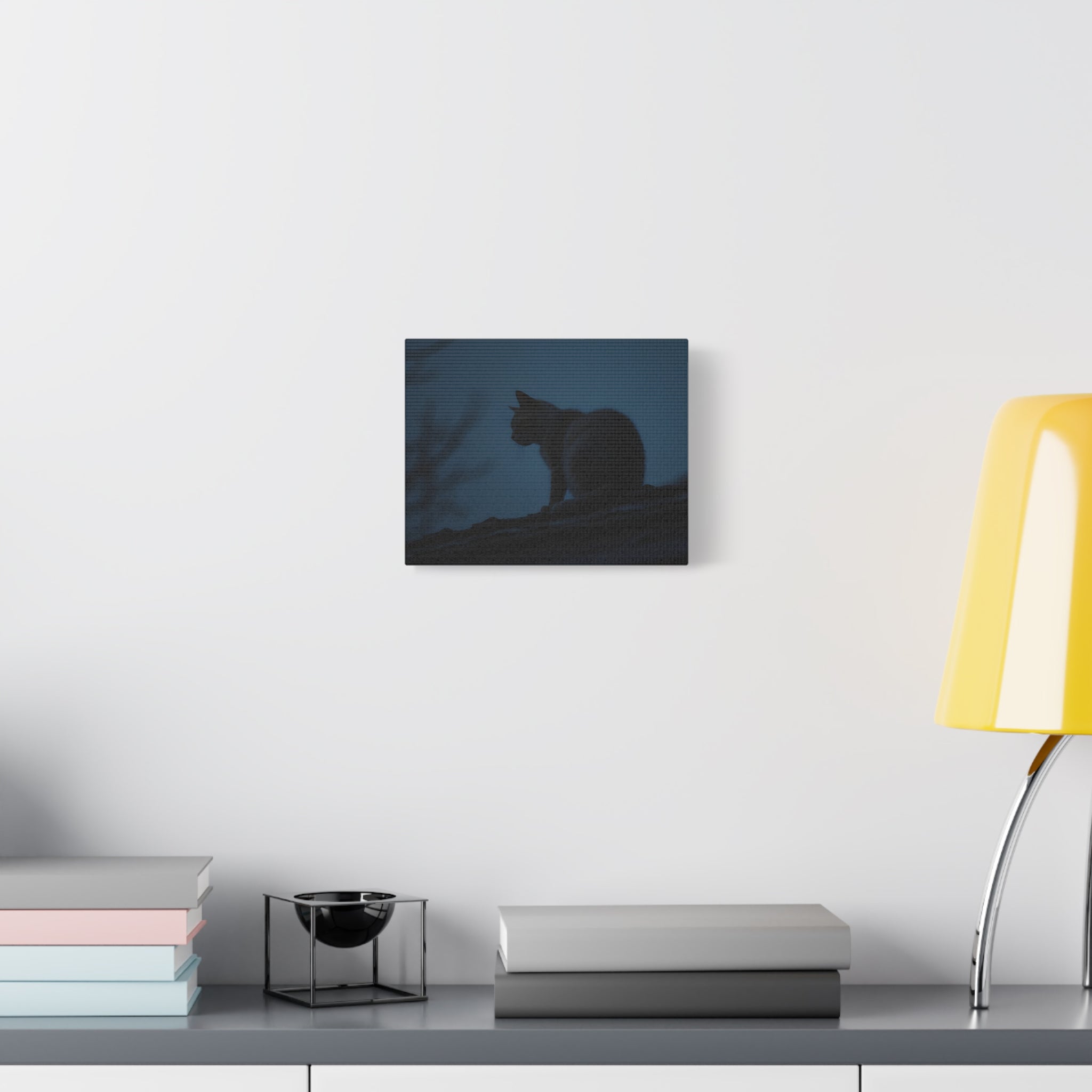 Nightwatch Cat Wall Art - Stretched canvas