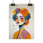 Rolled Poster — Colorful Abstract Portrait Art Print
