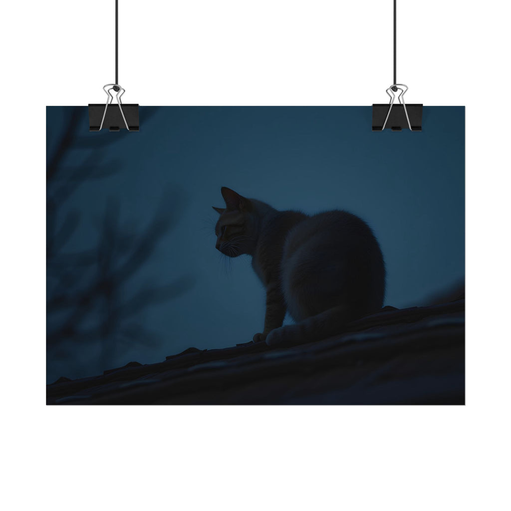 Muurdecoratie met de Nachtwachtkat - Poster 