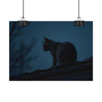Muurdecoratie met de Nachtwachtkat - Poster 