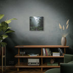 Misty Forest Path  Stretched Wall Art - Canvas Print