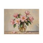 Rolled Poster - Pink Peonies Floral Print Vase Wall Art