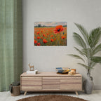 Poppy Field Art Poster - Rolled Floral Wall Print for Home & Office