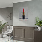 Lipstick Art Poster — Red Lipstick Still Life Rolled Poster