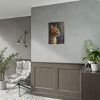 Orange tabby Cat  Oil Brushstroke Rolled Poster