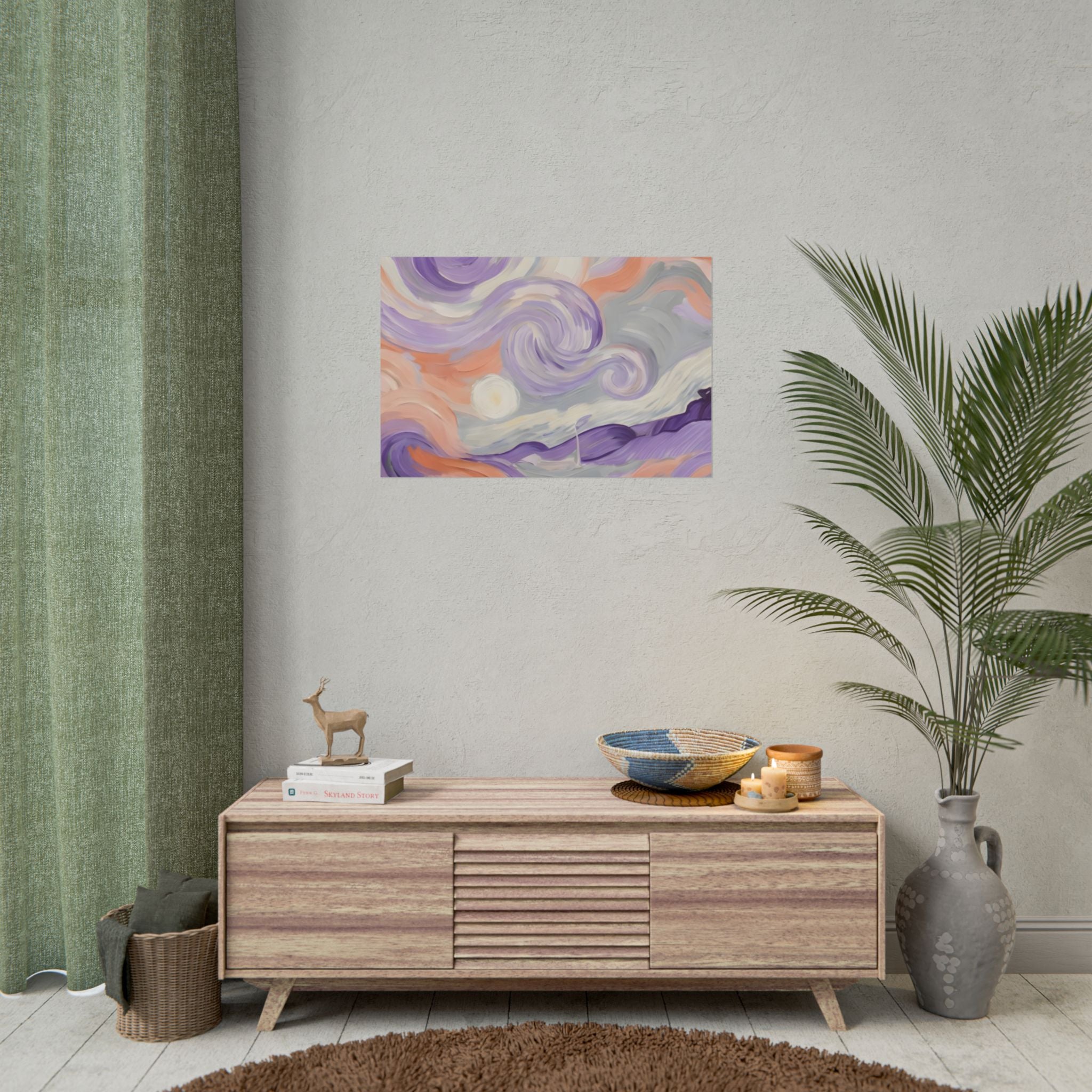 Swirling Pastel Sky Poster