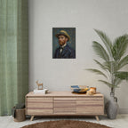 Van Gogh Portrait Rolled Poster — Vintage Impressionist Art Print