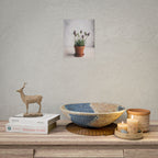 Muurdecoratie met alpengras in pot – Poster 