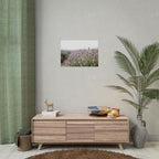 Muurdecoratie met lavendelveld – Poster 