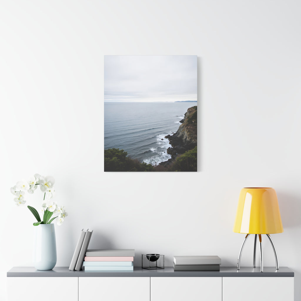 Muurdecoratie 'Zonsopgang boven de oceaan' op gespannen canvas. 