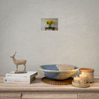 Zonnebloemen in een groene kruik - Muurdecoratie - Poster 