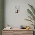 Muurdecoratie met alpengras in pot – Poster 