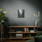 Misty Forest Path  Stretched Wall Art - Canvas Print