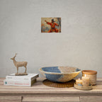 Martial Artist Art Poster - Warrior in Orange Traditional Kung Fu Wall Art