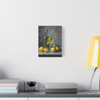 Limoncello with lemons Still Life Matte Canvas Wall Art