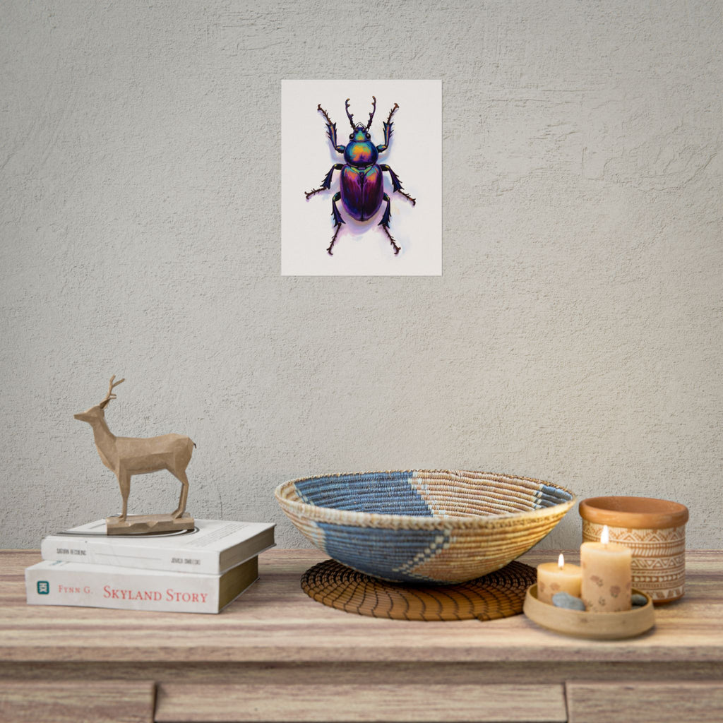 Iriserende kever muurdecoratie – poster 