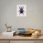 Iriserende kever muurdecoratie – poster 