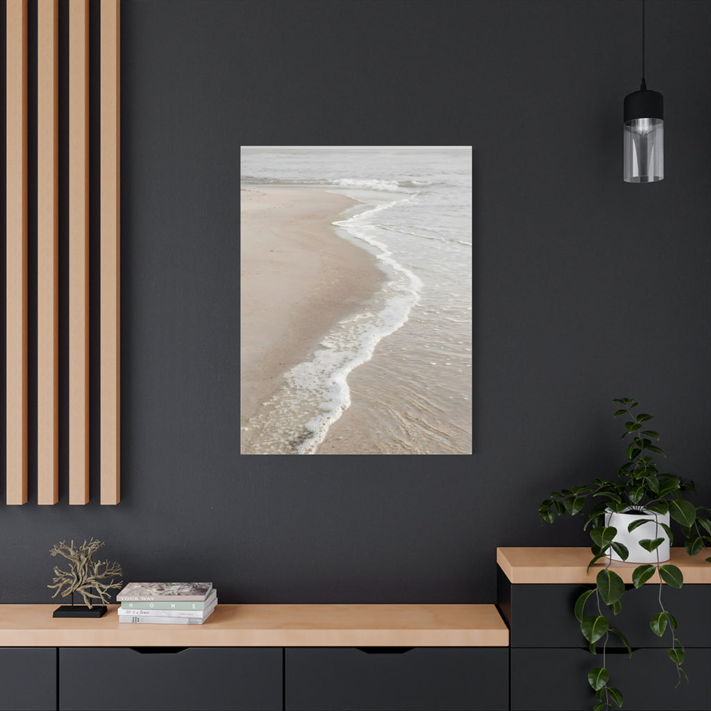 Seaside Shoreline Canvas Print - Tranquil Beach Wall Art