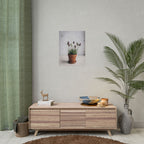 Muurdecoratie met alpengras in pot – Poster 