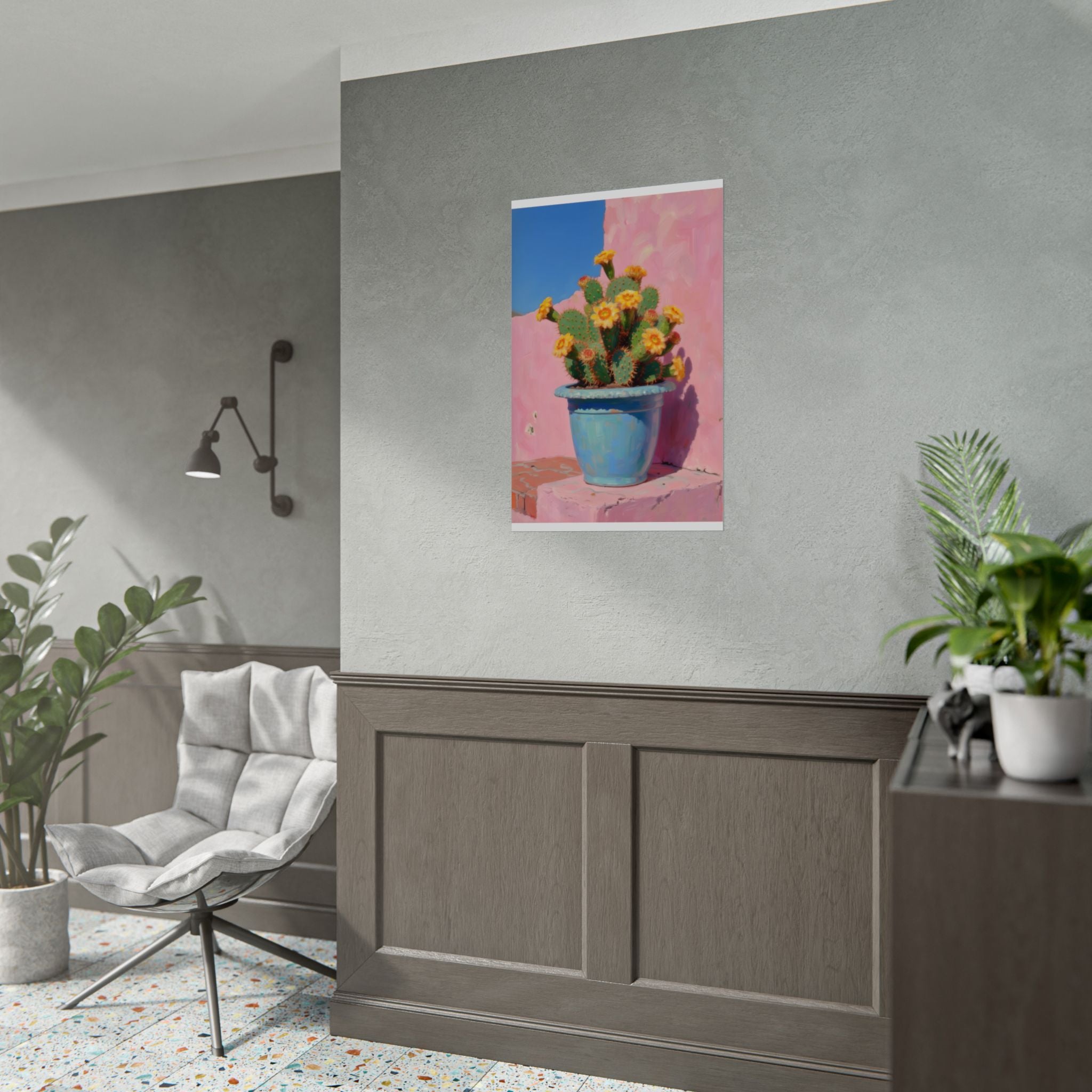 Kaktusrosa Wandbild - Poster 