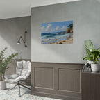 Coastal Seascape Poster - Rolled Beach Print, Ocean Waves Wall Art