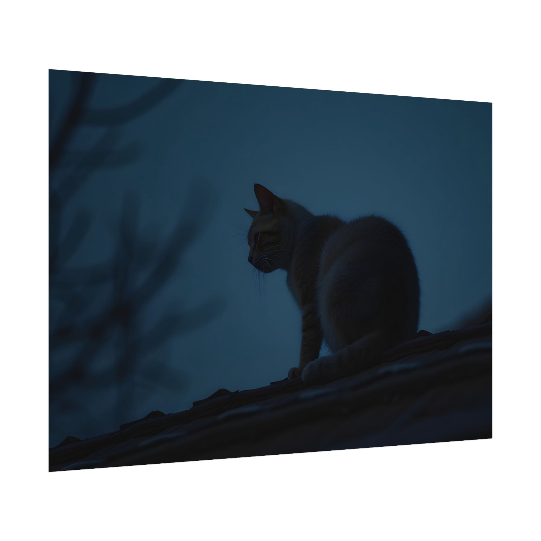 Nightwatch Cat Wall Art - Poster
