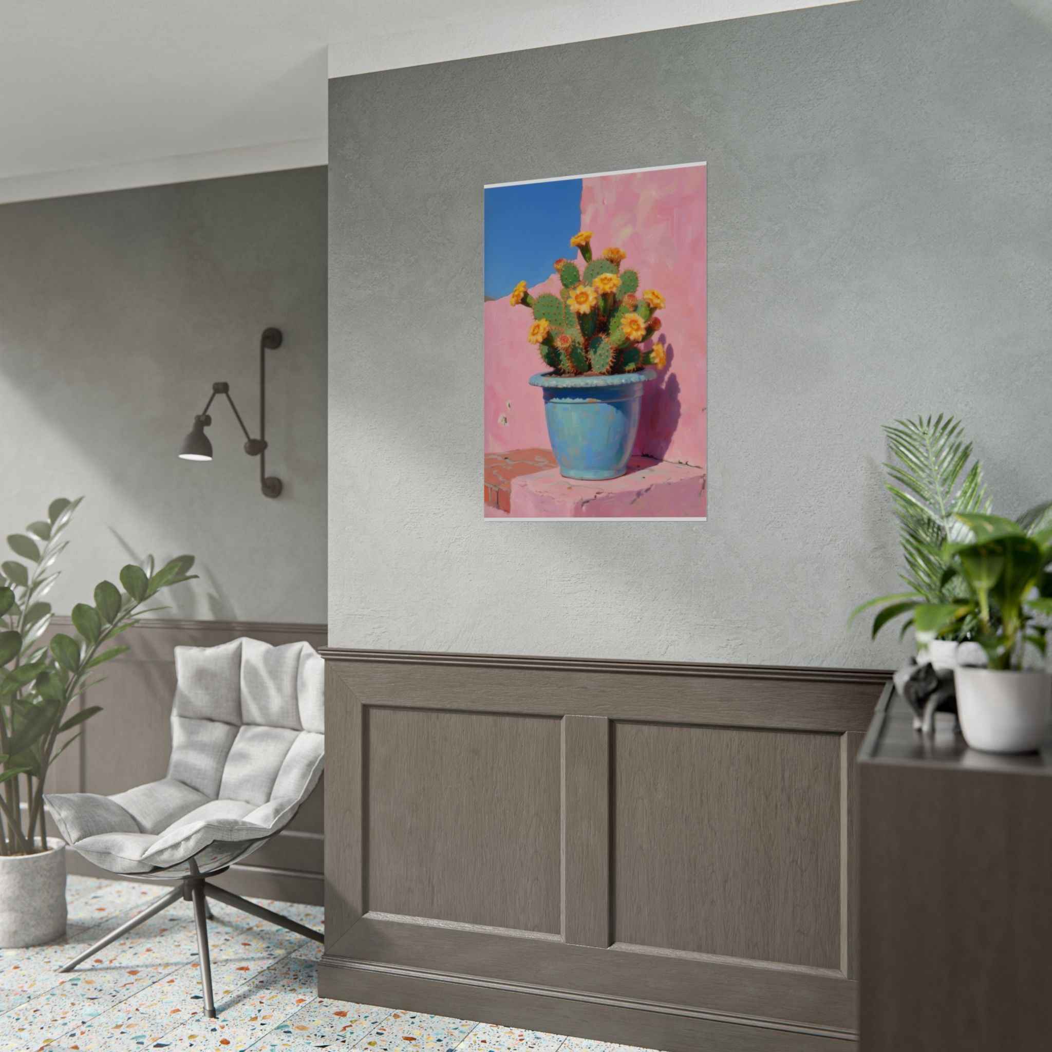 Kaktusrosa Wandbild - Poster 
