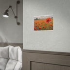Poppy Field Art Poster - Rolled Floral Wall Print for Home & Office