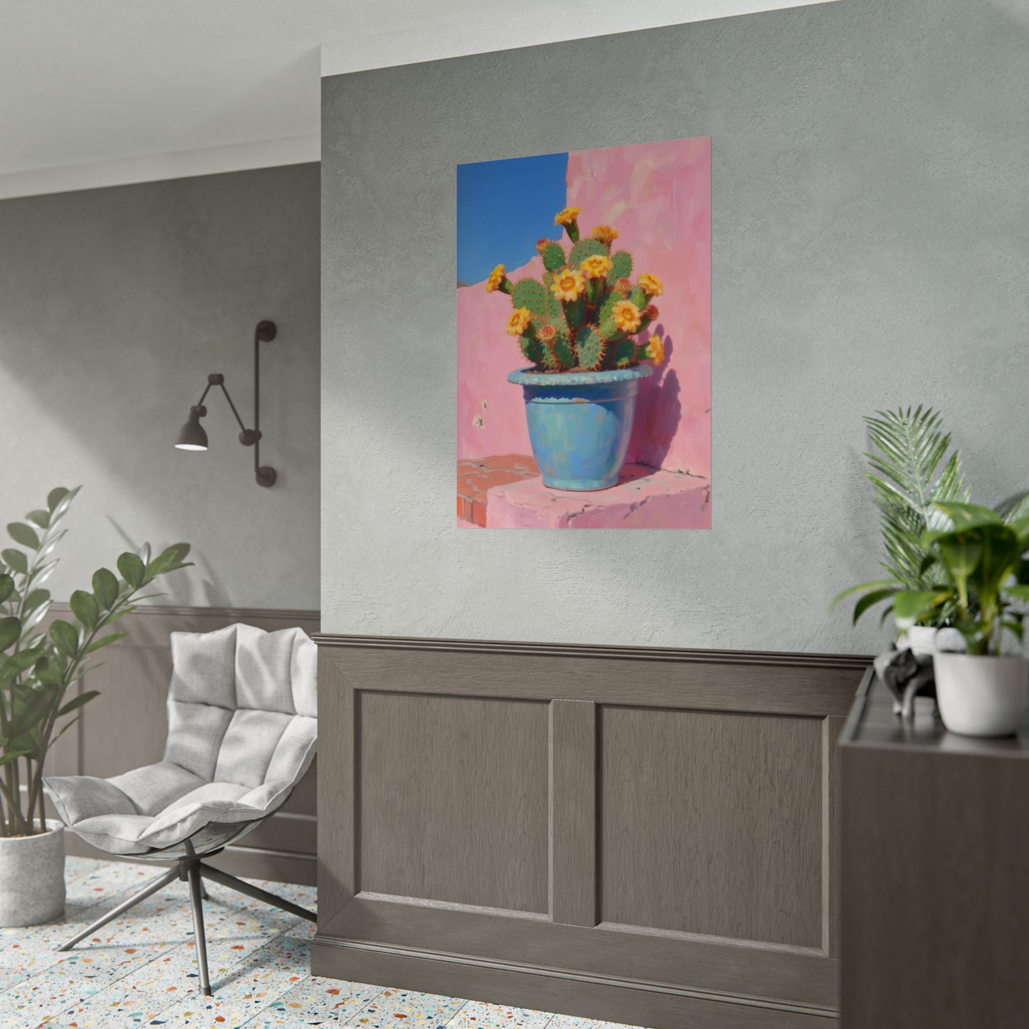 Cactus Pink Wall Art -  Poster