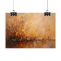 Abstraktes Wandbild „Goldene Wiese“ – Poster 