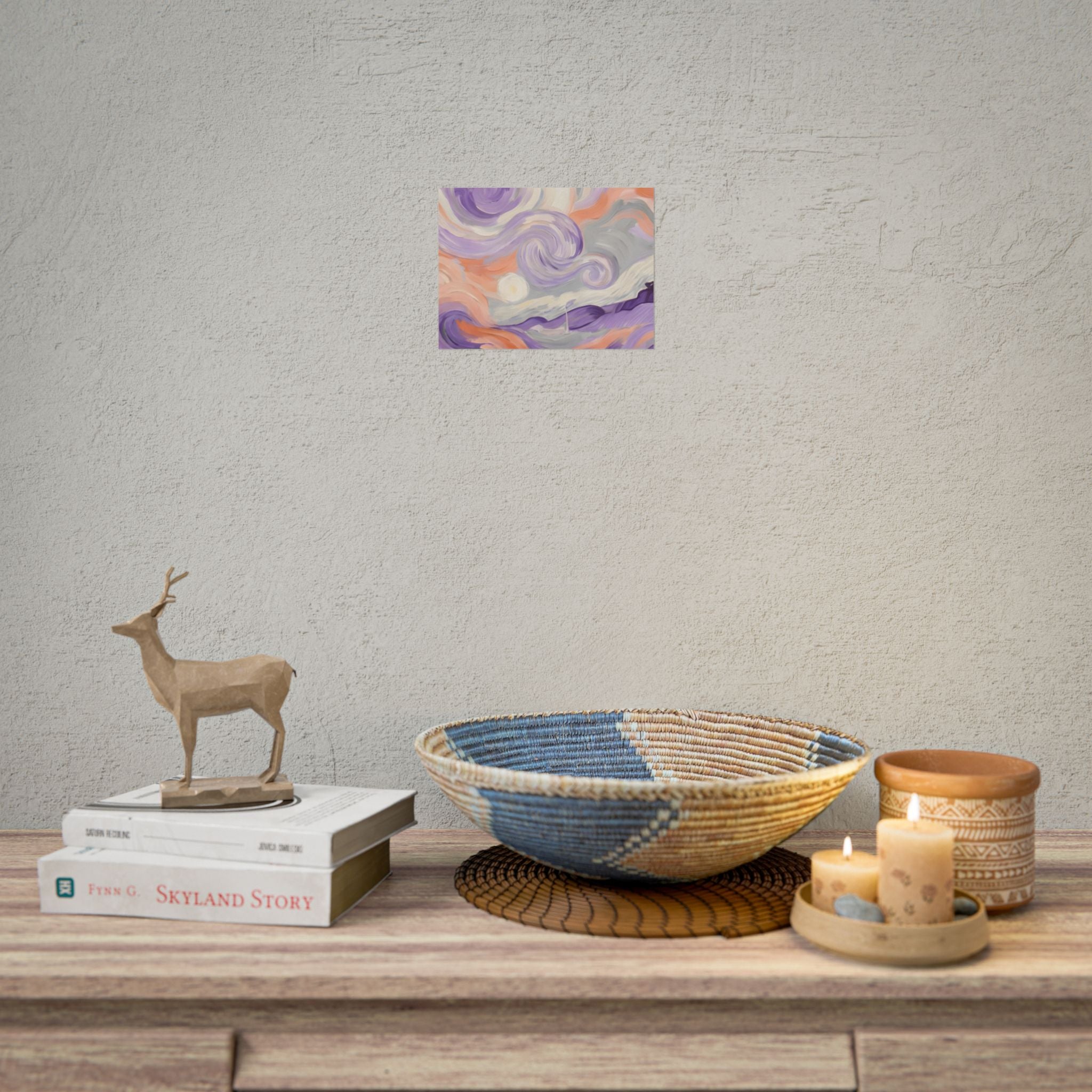 Swirling Pastel Sky Poster