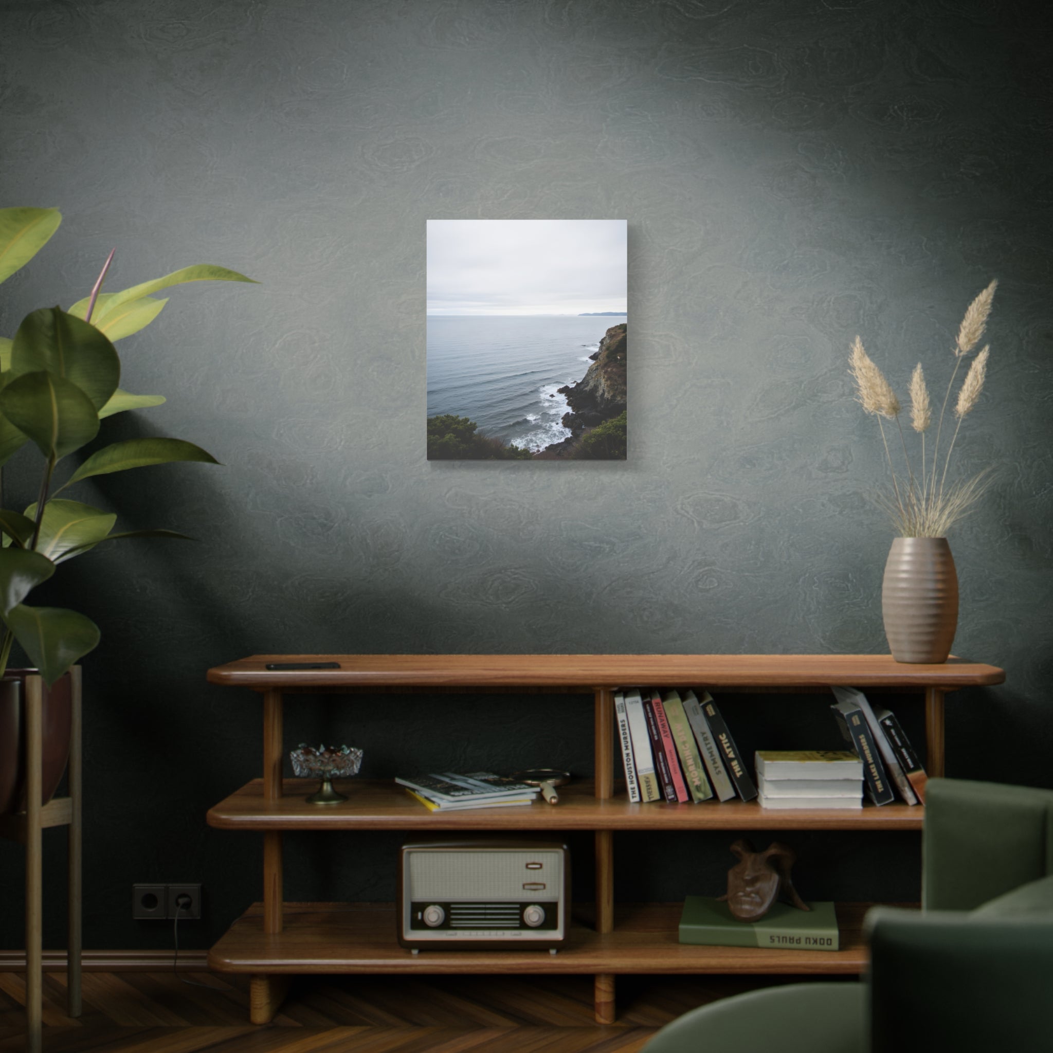 Dawn on the ocean Wall Art on Stretched Canvas
