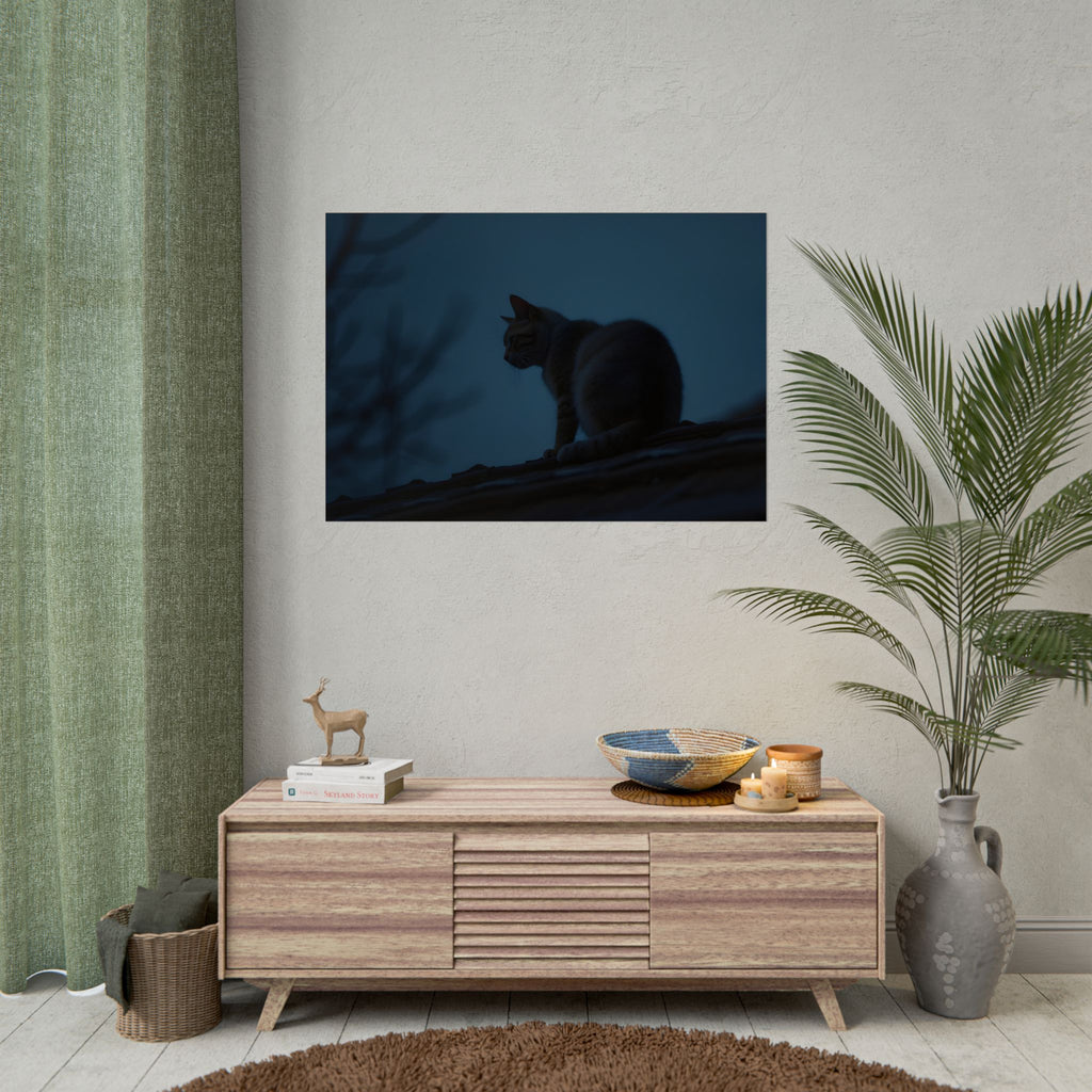 Muurdecoratie met de Nachtwachtkat - Poster 